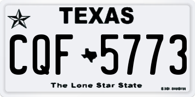 TX license plate CQF5773