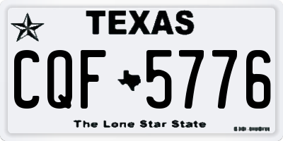 TX license plate CQF5776