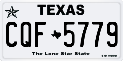 TX license plate CQF5779