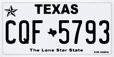 TX license plate CQF5793