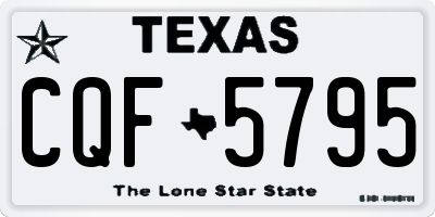 TX license plate CQF5795
