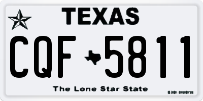 TX license plate CQF5811