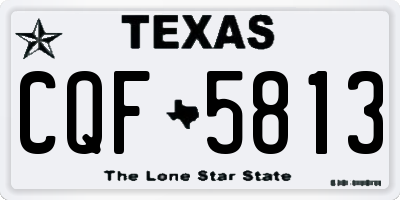 TX license plate CQF5813