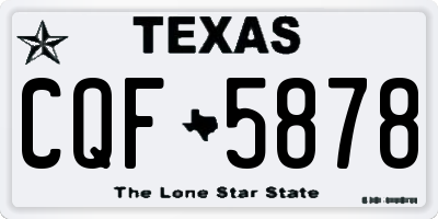TX license plate CQF5878