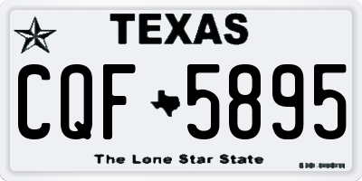 TX license plate CQF5895