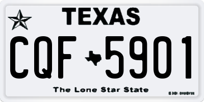 TX license plate CQF5901