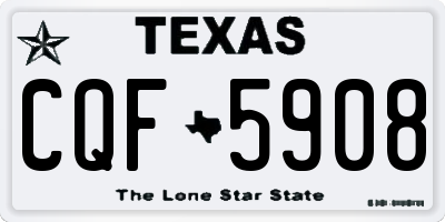 TX license plate CQF5908