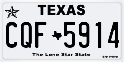 TX license plate CQF5914