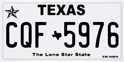 TX license plate CQF5976