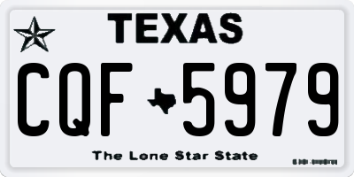 TX license plate CQF5979
