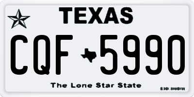 TX license plate CQF5990