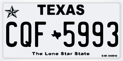 TX license plate CQF5993