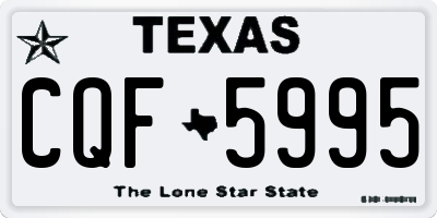 TX license plate CQF5995