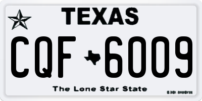 TX license plate CQF6009
