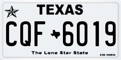 TX license plate CQF6019
