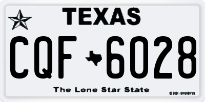 TX license plate CQF6028