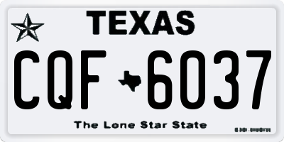 TX license plate CQF6037