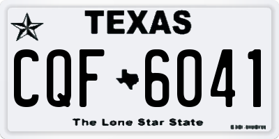 TX license plate CQF6041