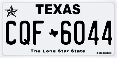 TX license plate CQF6044