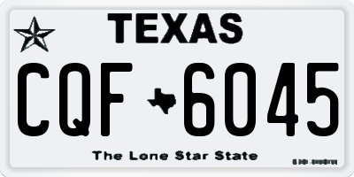 TX license plate CQF6045