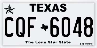 TX license plate CQF6048