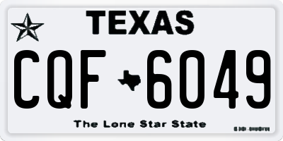 TX license plate CQF6049
