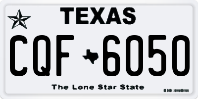 TX license plate CQF6050