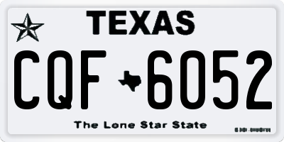 TX license plate CQF6052