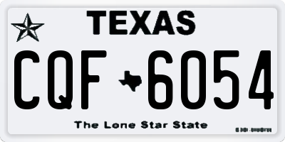 TX license plate CQF6054