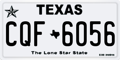 TX license plate CQF6056