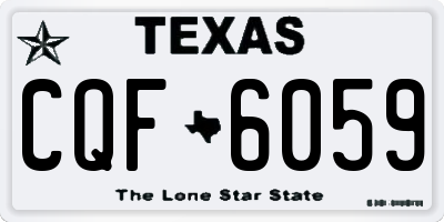 TX license plate CQF6059
