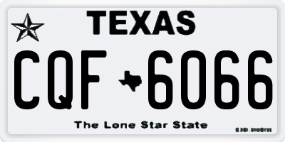 TX license plate CQF6066