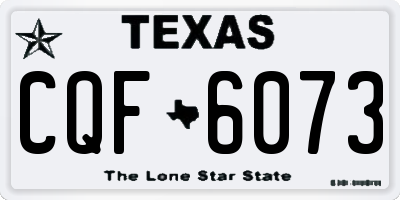 TX license plate CQF6073