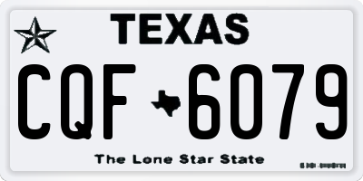 TX license plate CQF6079