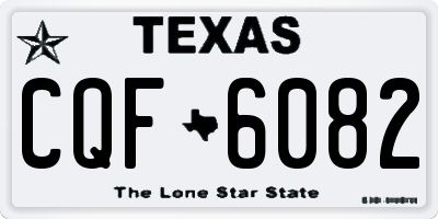 TX license plate CQF6082