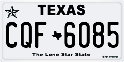 TX license plate CQF6085