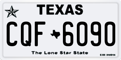 TX license plate CQF6090