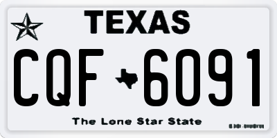 TX license plate CQF6091