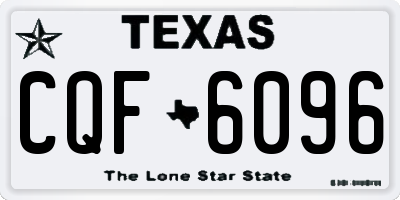 TX license plate CQF6096