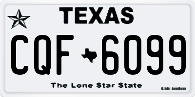 TX license plate CQF6099