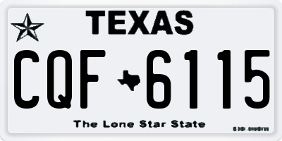TX license plate CQF6115
