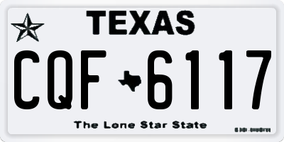 TX license plate CQF6117