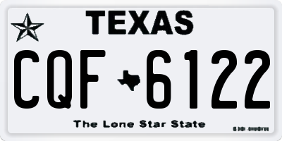 TX license plate CQF6122
