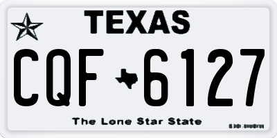 TX license plate CQF6127