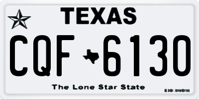 TX license plate CQF6130