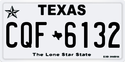 TX license plate CQF6132