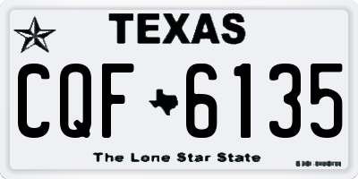TX license plate CQF6135