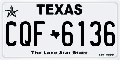 TX license plate CQF6136