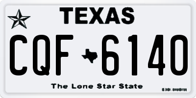 TX license plate CQF6140
