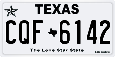 TX license plate CQF6142